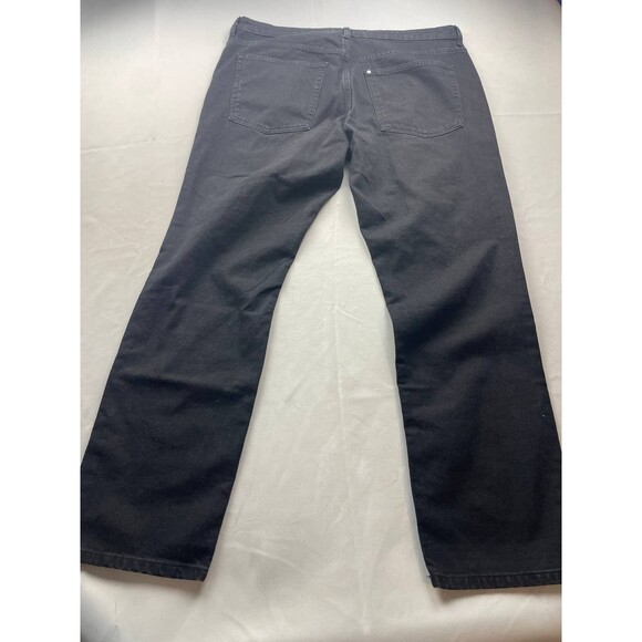 H&M &Denim Vintage Straight Jeans Womens Size 16 Black Denim High Waist Pockets - Picture 4 of 4